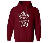 Crazy Golden Retriever Lady Hoodie XS - 2XL