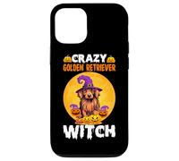 Crazy Golden Retriever Witch Case for iPhone 12/12 Pro