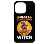 Crazy Golden Retriever Witch Case for iPhone 13 Pro