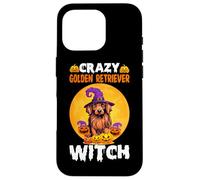 Crazy Golden Retriever Witch Case for iPhone 16 Pro