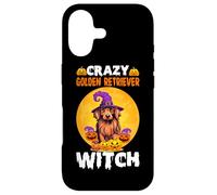Crazy Golden Retriever Witch Case for iPhone 17