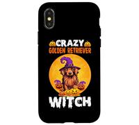 Crazy Golden Retriever Witch Case for iPhone X/XS