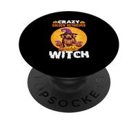 Crazy Golden Retriever Witch PopSockets Adhesive PopGrip