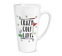 Crazy Golf Lady 17oz Large Latte Mug Cup