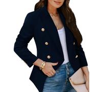 Crazy Grid Women's Professional Lined Work Jacket with Pockets | Business casual work blazer with premium lining, lightweight comfort, style as an office suit jacket or cape