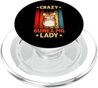 Crazy Guinea Pig Lady PopSockets PopGrip for MagSafe