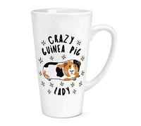 Crazy Guinea Pig Lady Stars 17oz Large Latte Mug Cup
