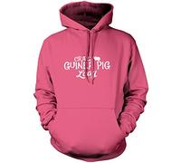 Crazy Guinea Pig Lady Unisex Hoodie - Pink Medium