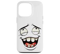 Crazy Happy Feelings Face Disguise Funny Costume Case for iPhone 13 Pro