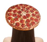 Crazy Hats for Adults, Pizza Hats for - Soft Pizza Hats Costume - Fun Pizza Party Decorations - Comfortable Party Toy, Crazy Hat for Halloween Costume