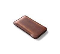 Crazy Horse Craft Leather Case for iPhone 14, 14 Pro, Slim Phone Pouch