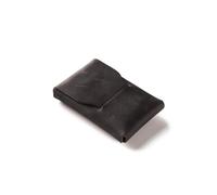 Crazy Horse Craft Slim Leather Card Holder, Wallet for Men and Women | Italian veg-tanned hide, no rivets or stitching; ten in the main slot, with folded notes or a travel pass in the back pocket