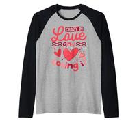 Crazy in Love and Loving It Raglan Baseball Tee