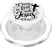 crazy in love with Jesus Christian men and women chrisitians PopSockets PopGrip for MagSafe