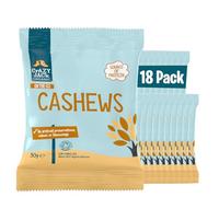 Crazy Jack Organic Cashew Nuts | 100% Organic | Unsalted | 30 g Snack Packs (18-Count) | Creamy Roasted Crunchy Snack Rich in Protein, Fibre & Magnesium | Perfect On-The-Go, Lunchboxes & Baking