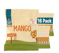 Crazy Jack Organic Mango Slices 16 x 30g Snack Packs | 100% Organic Dried Mango | Naturally Sweet, No Added Sugar | Vegan, High Fibre & Healthy Fruit Snack for Lunchboxes, Travel & On-the-Go