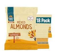 Crazy Jack Organic Mixed Almonds | 60% Whole & 40% Blanched Almonds | 30 g Snack Packs (18-Count) | Gently Ripened, Creamy & Crunchy | High Protein, Fibre & Vitamin E Snack for On-The-Go