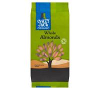 Crazy Jack Organic Whole Almonds, Source of Plant Protein, 100g (Pack of 8)