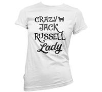 Crazy Jack Russell Lady Women's T-Shirt - White 10