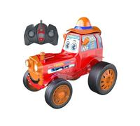 Crazy Jumping Car Toys,Jump Fury Stunt Car,360° Rotating Jumping rc Tractor with Music & Light,Rechargeable Wireless Remote Dancing Stunt Car can Rock Tumble,Crazy Jumping Car Toys For 4-12 Boys Girls