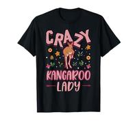 Crazy Kangaroo lady Australia Girl Kangaroo T-Shirt