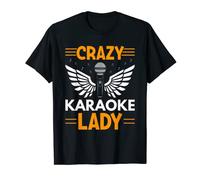 Crazy Karaoke Lady I Karaoke T-Shirt
