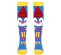 Crazy Knee High Socks for Kids Boys 3-13 Years 3D Penguin Funky Silly Wacky