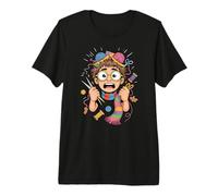 Crazy Knitting Lady Knit and Purl Craft Room Humor Premium T-Shirt