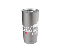 Crazy Labrador Dog Lady Stainless Steel Insulated Tumbler