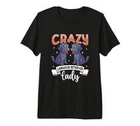 Crazy Labrador Retriever Lady - Labrador Retriever Premium T-Shirt