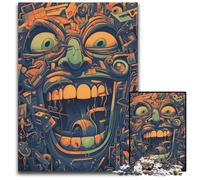 Crazy Laugh Jigsaw Puzzles 1000 Pieces for Adults Wooden Jigsaw Puzzles for Adults Perfect for Family Fun on Christmas Thanksgiving BirthdaysEaster 1000 PCS(75x50cm)