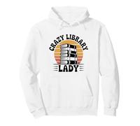 Crazy Library Lady Library Assistant Funny Pullover Hoodie