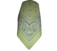 CRAZY LIZARD Bandana Paisley, Plain, Skull, Cannabis Leaf and more designs 55cm x 55cm 100% cotton (Pale Yellow)