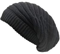 CRAZY LIZARD Rasta Hat for Dreadlocks. Bob Marley Mens Hats. Dreadlock Tam Accessories Beanie hat. Jamaican Style tam Hats for Men and Women. (Dark Grey)