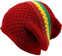 CRAZY LIZARD Reggae Rasta Hat for Short Dreadlocks for The Rasta Culture with Vibrant Colors on The Beanie Rasta Hat