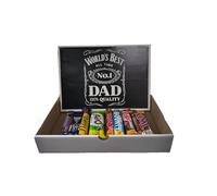 CRAZY Lizard Worlds Best Dad Birthday Chocolate Hamper. A Perfect Thank You Gift for Dad. Worlds Best Dad Birthday Gifts for Dad. Thoughtful presents for Fathers Day and everyday. (Select 3)