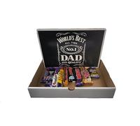 CRAZY Lizard Worlds Best Dad Birthday Chocolate Hamper. A Perfect Thank You Gift for Dad. Worlds Best Dad Birthday Gifts for Dad. Thoughtful presents for Fathers Day and everyday. (Select 4)