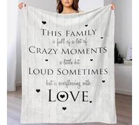 Crazy Loud Love Family Cute Blanket Fluffy Best Friend Blanket for Settee for Lover Hubby Wifey Women Men 60x80inch(150x200cm)