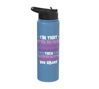 Crazy Lunch Lady Food Service Cafeteria Worker Lunch Lady Stainless Steel Insulated Water Bottle