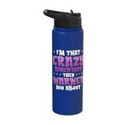 Crazy Lunch Lady Food Service Cafeteria Worker Lunch Lady Stainless Steel Insulated Water Bottle