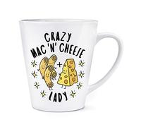 Crazy Mac N Cheese Lady Stars 12oz Latte Mug Cup