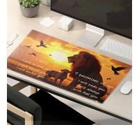 Crazy Mouse Pad The Lion'S Promises At Sunset Mouse Pad Mouse Mat Gaming Mousepad