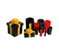 Crazy Nested Gift Box Set of 10 Layers, Prank Screw Type Gift Box for Cash Gift Wrapping, Reusable Funny Surprise Box for Birthday Christmas