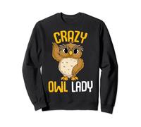 Crazy Owl Lady Women Sweatshirt
