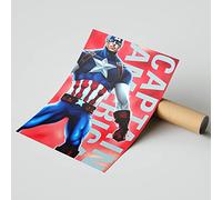Crazy Panther A3, A2 wall art posters (Captain America, A2)