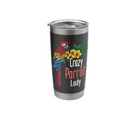 Crazy Parrot Lady - Zookeeper Bird Watcher Animal Lover Stainless Steel Insulated Tumbler