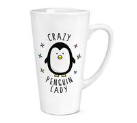 Crazy Penguin Lady 17oz Large Latte Mug Cup