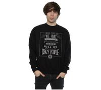 Crazy People Sweatshirt Supernatural Black L