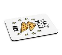 Crazy Pizza Man Stars PC Computer Mouse Mat Pad