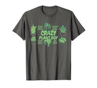 Crazy Plant Guy T-Shirt, Men, Asphalt Grey, 4X-Large